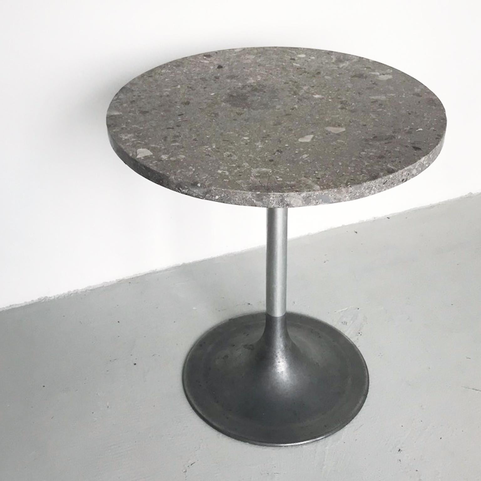 Contemporary italian neo vintage Ceppo stone Origini round table by Spinzi  2