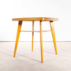 1950's Rounded Corner Square Occasional Table