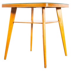 1950's Rounded Corner Square Occasional Table