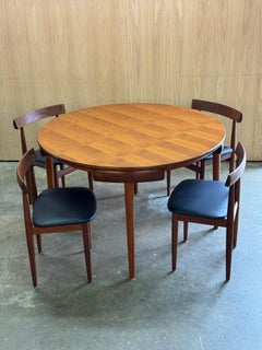 1950s Roundette Dining Set by Hans Olsen for Frem Røjle Møbelfabrik in teak