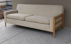 1950s Russel Wright for Conant Ball Sofa Mid-Century Modern with Wooden Arms