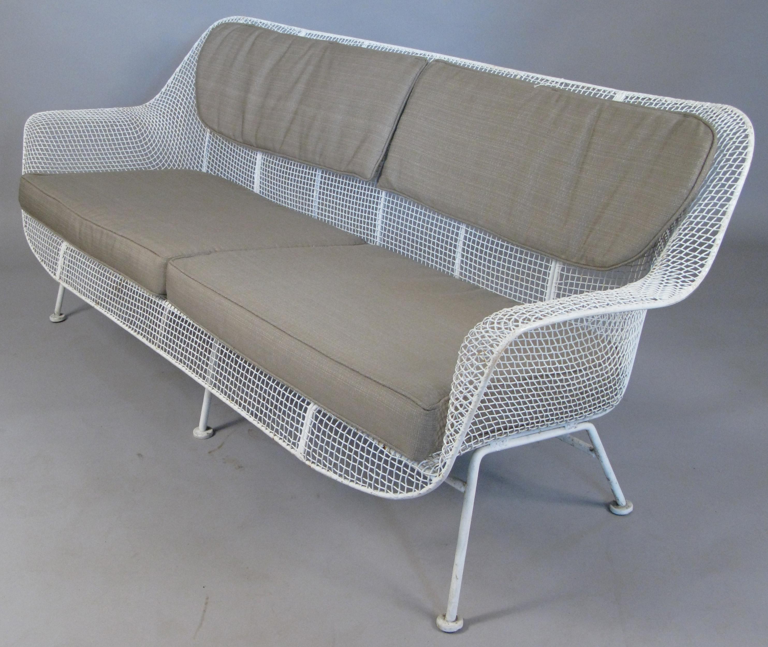 American 1950s Russell Woodard 'Sculptura' Sofa and Pair of Lounge Chairs