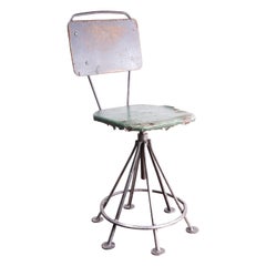 1950s Russian Industrial Swivelling Welders Chair