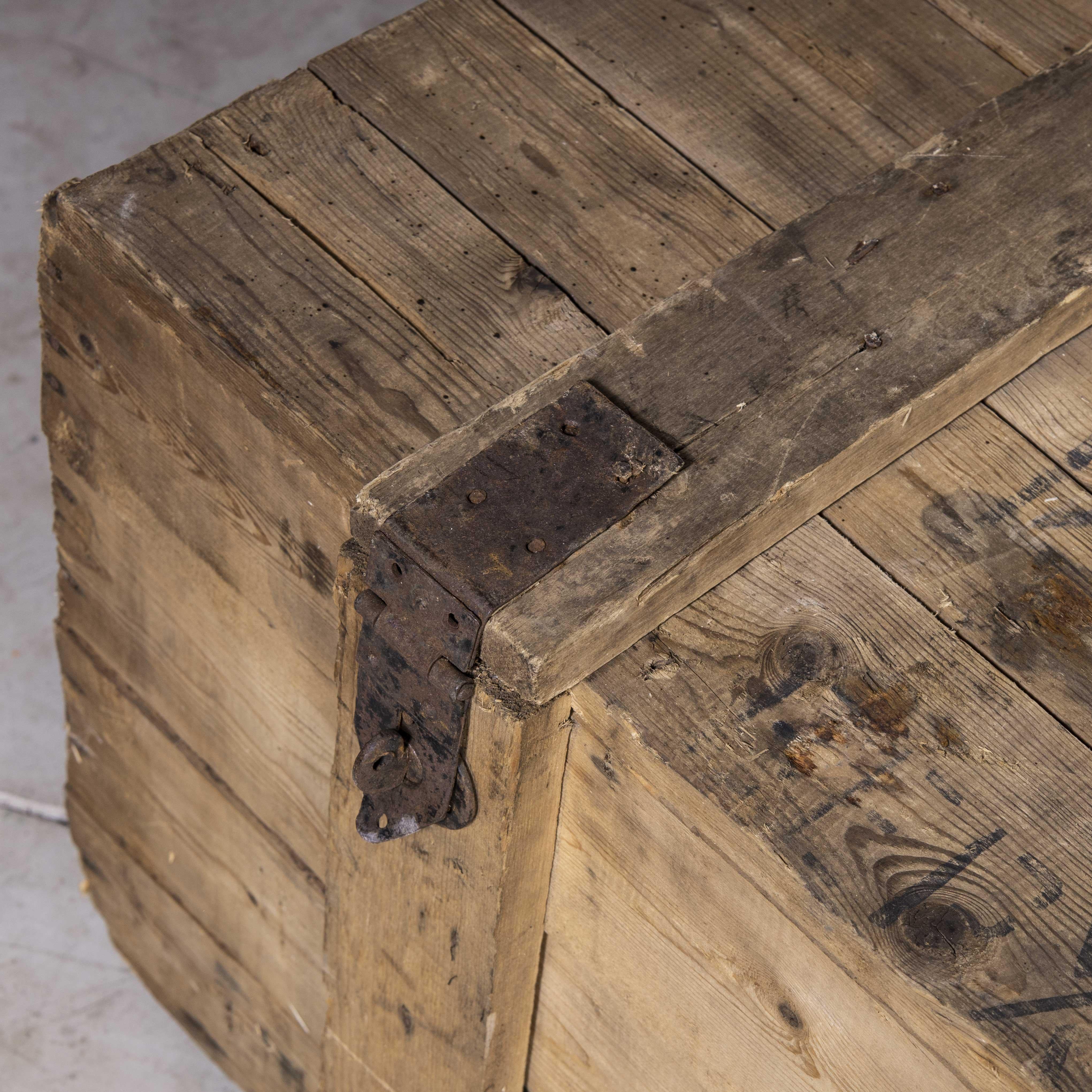 wooden military crate