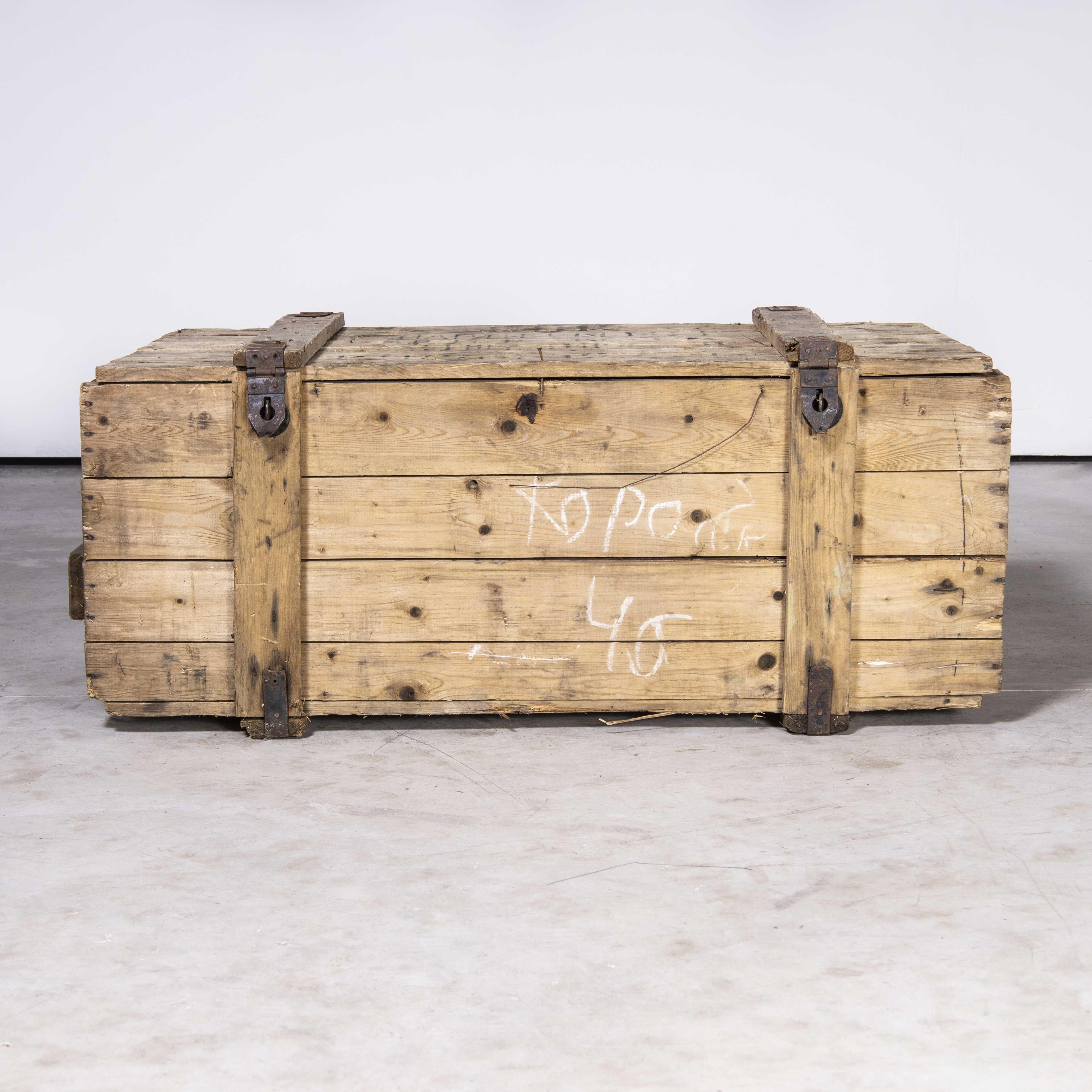Mid-20th Century 1950's Russian Military Storage Crate 'Model 255.3' For Sale