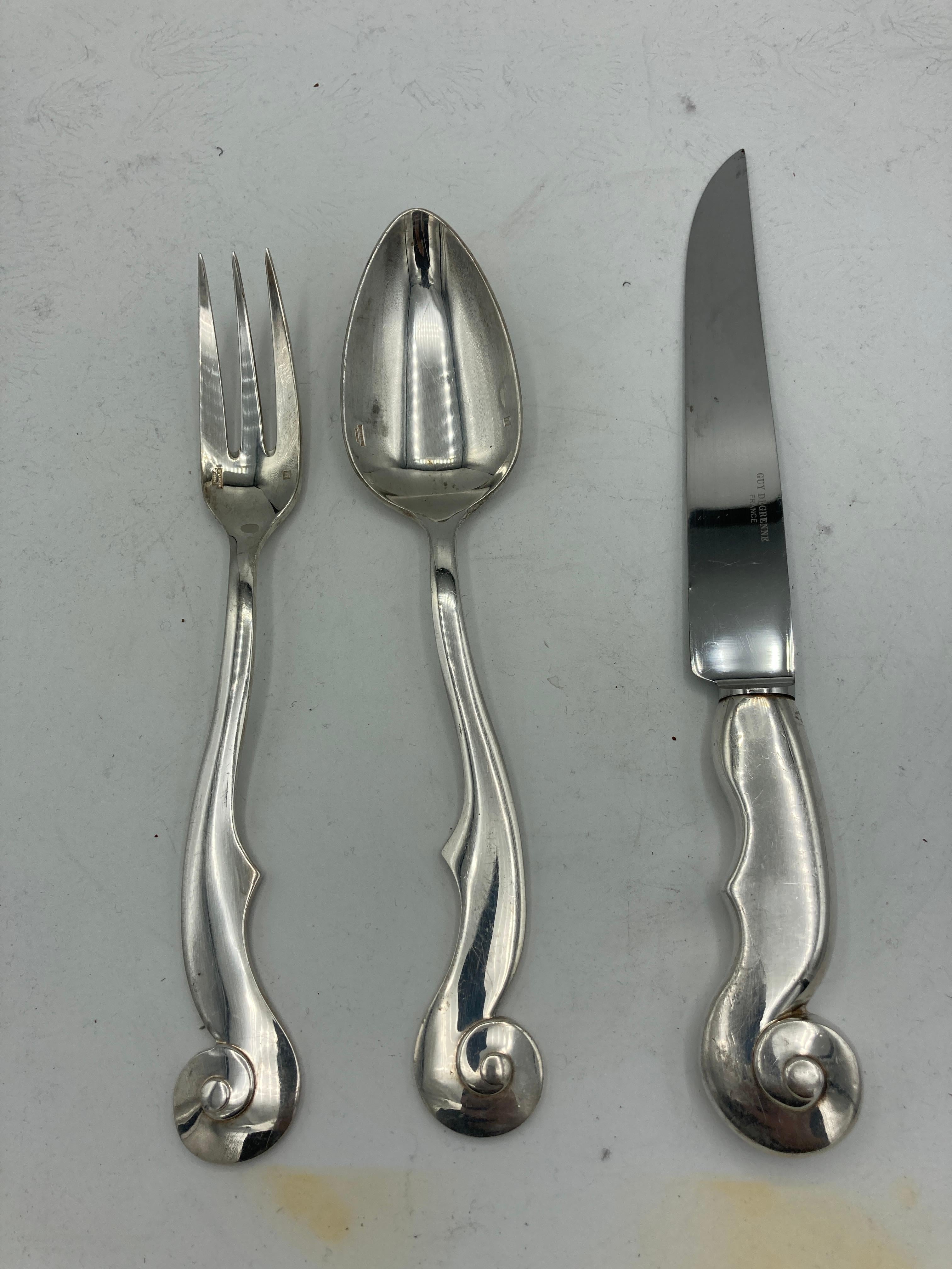 Cuchillo para servir ensaladas y carne de 1950 del famoso escultor Arman Francés en venta
