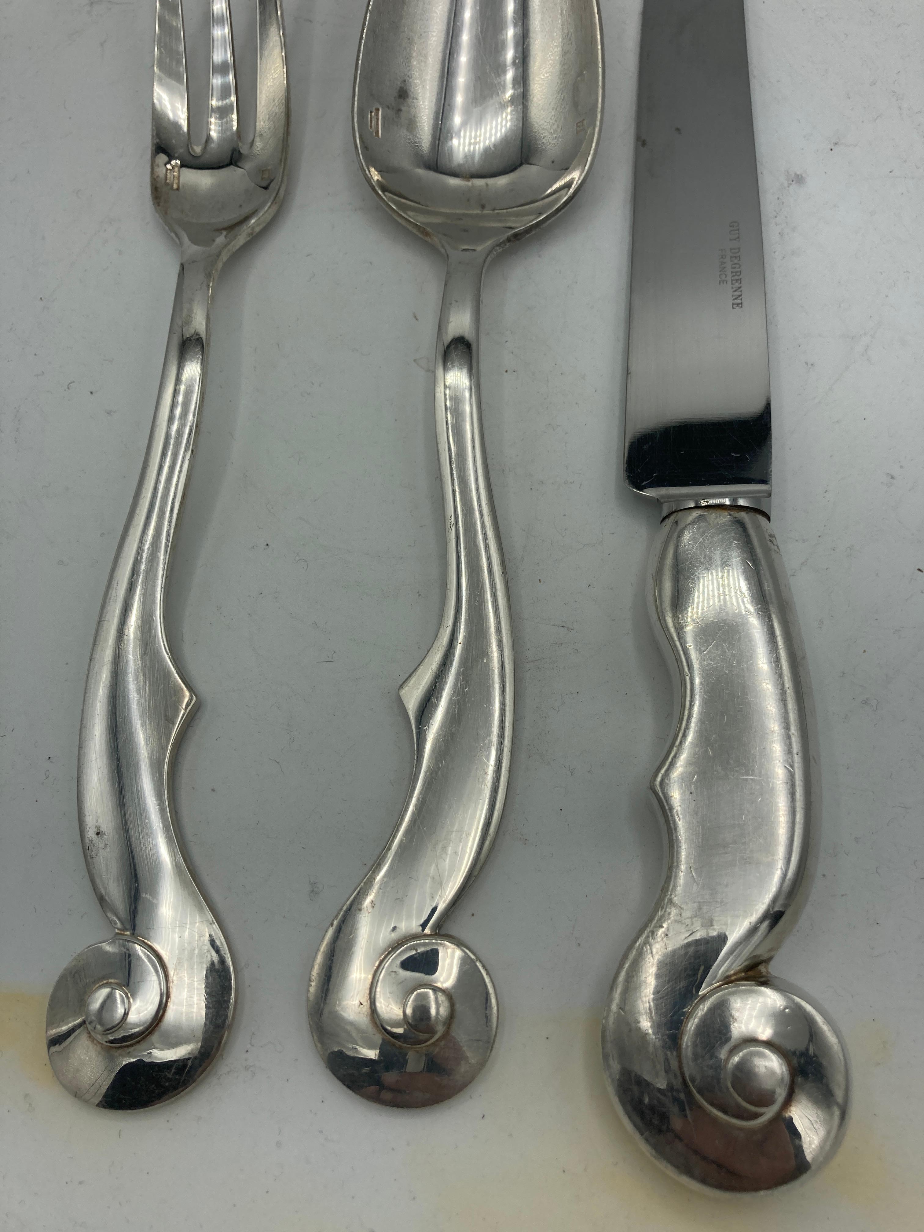 Cuchillo para servir ensaladas y carne de 1950 del famoso escultor Arman en venta 1