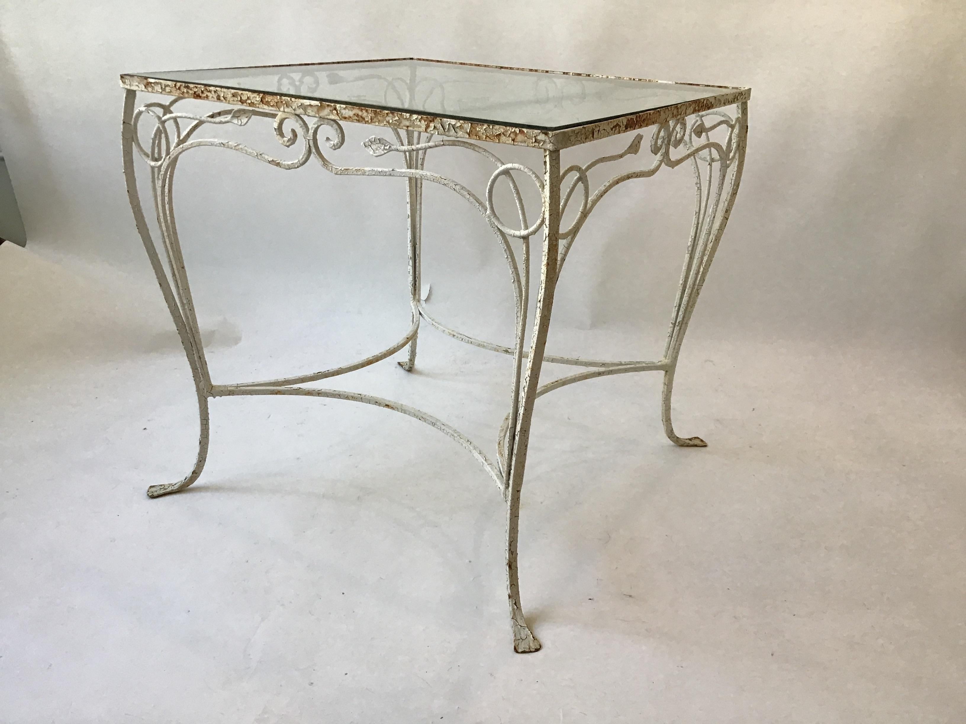 wrought iron small table