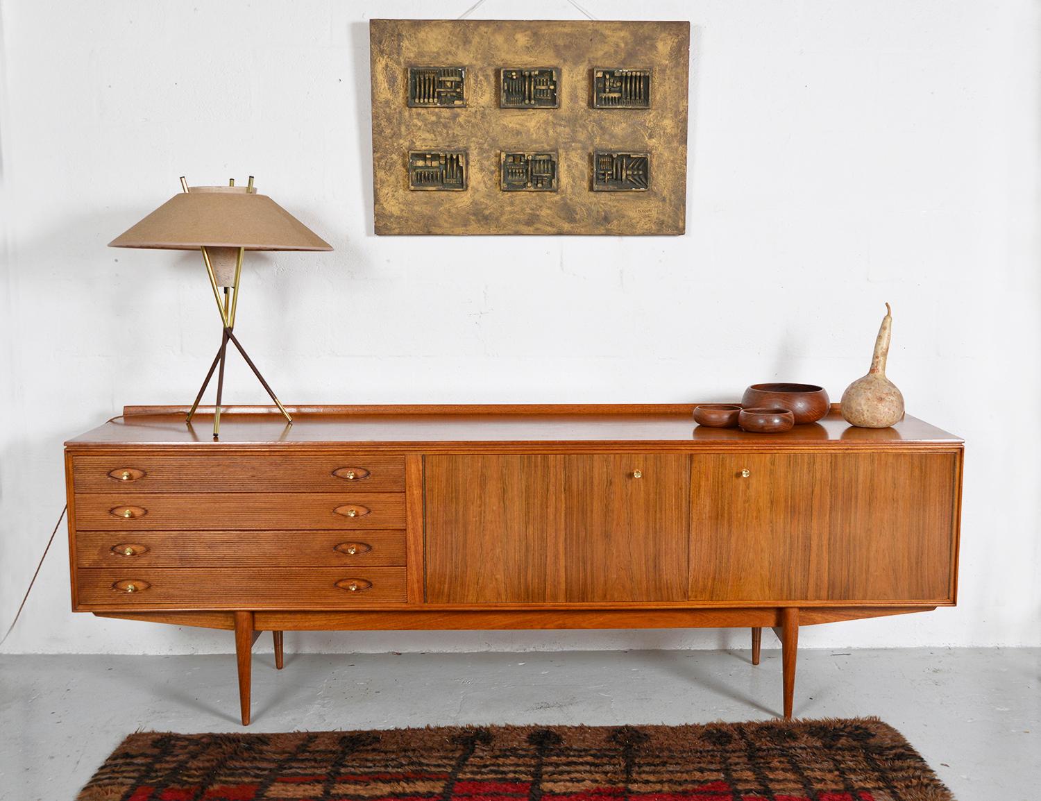 British 1950s Sapele Hamilton Sideboard by Robert Heritage for Archie Shine Midcentury 