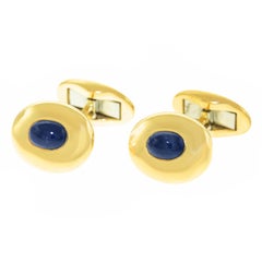 1950s Sapphire and Gold Cufflinks