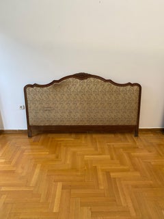 1950s Saridis Headboard Super King Size Bed 180cm Wood Bedroom Midcentury