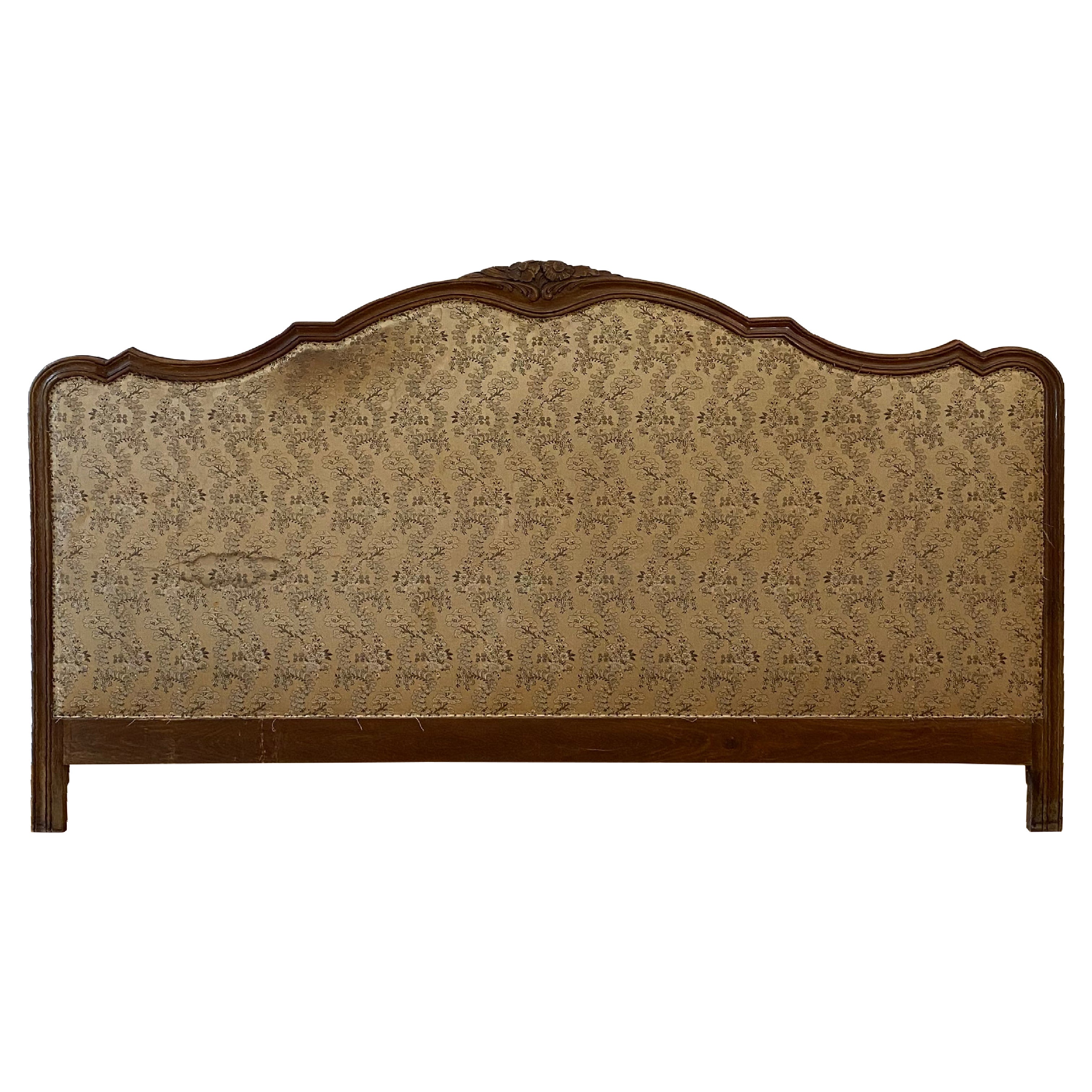 1950s Saridis Headboard Super King Size Bed 180cm Wood Bedroom Midcentury For Sale