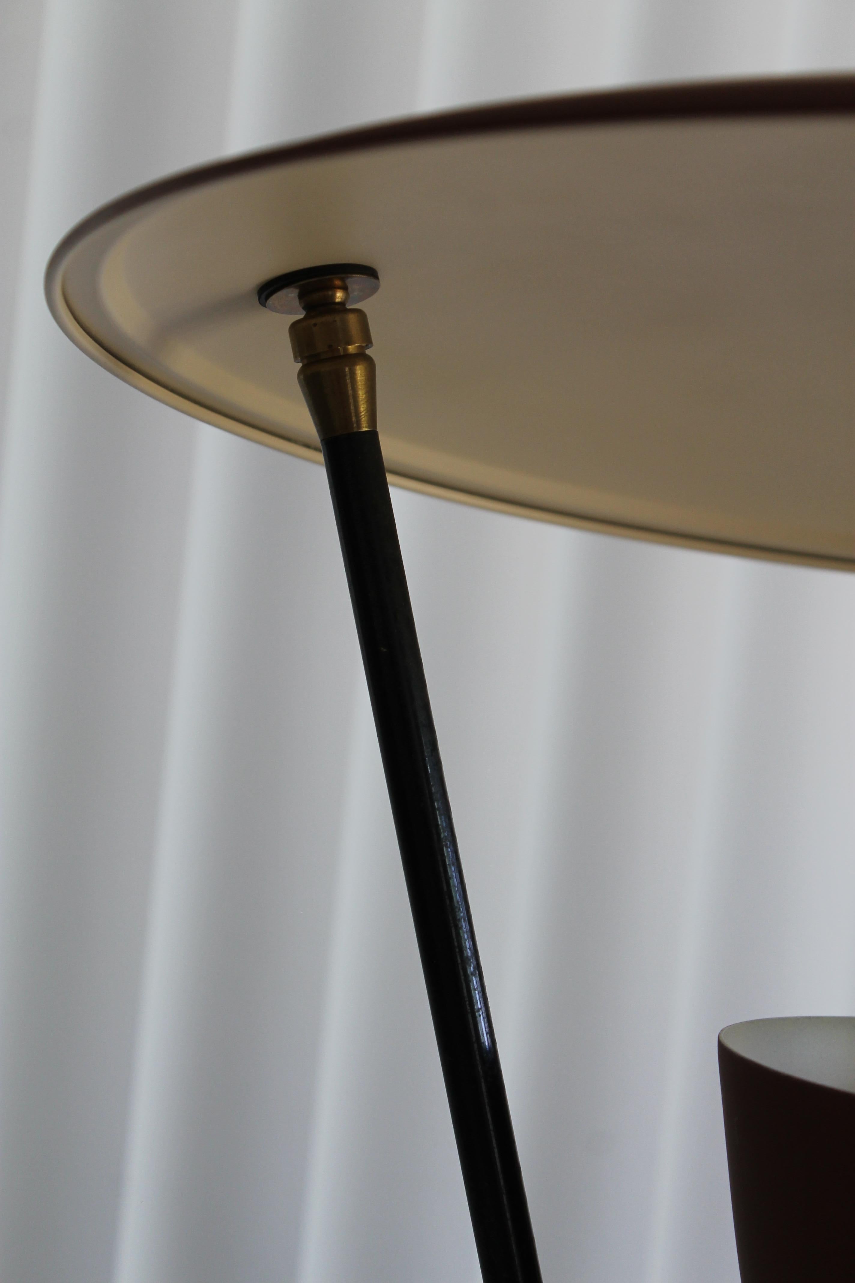 Metal 1950s Saucer Reflector Lamp