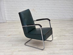 Fauteuil scandinave de style Bauhaus des années 1950, état d'origine.
