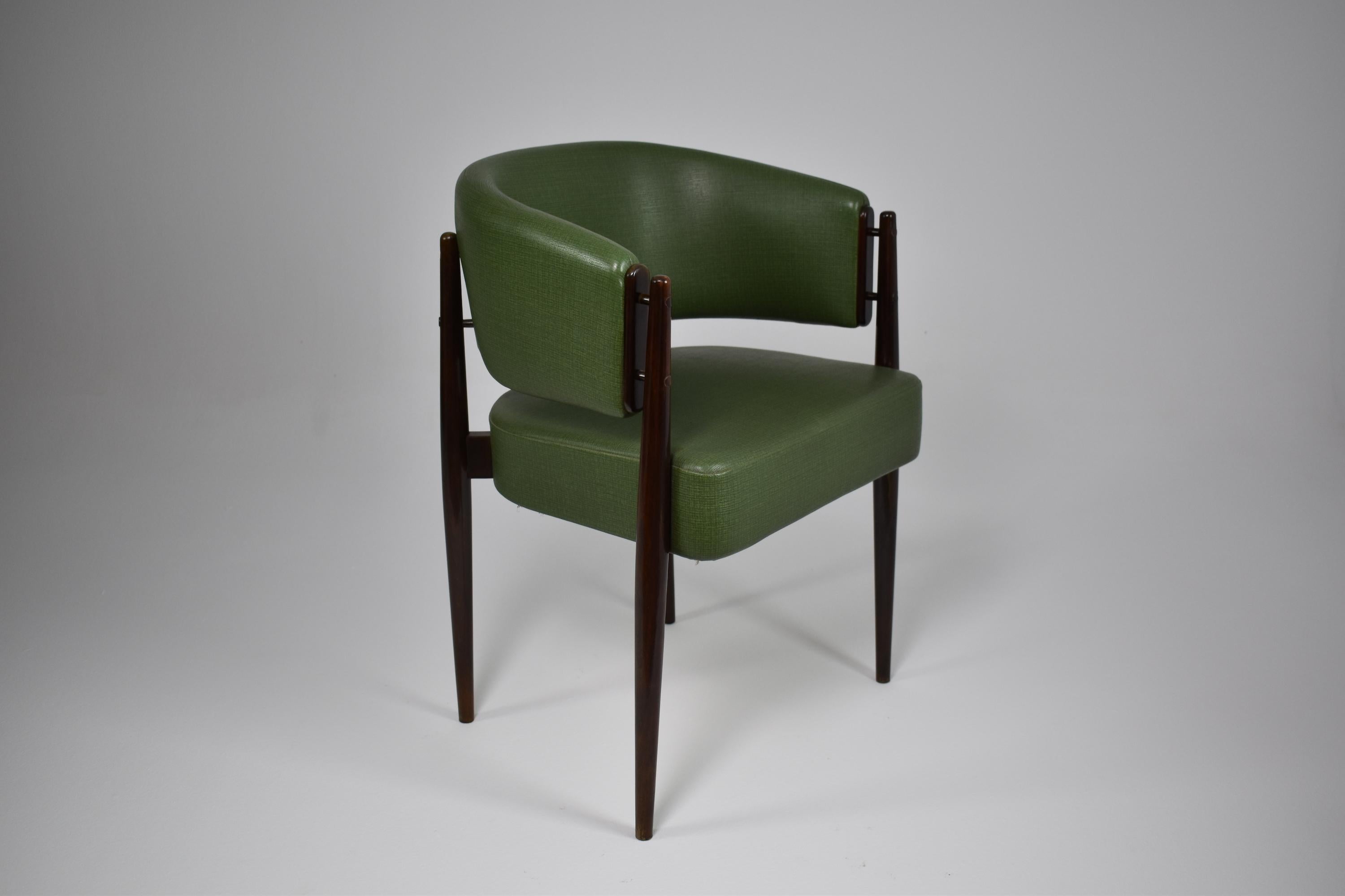 1950's Scandinavian Beech Chair  5