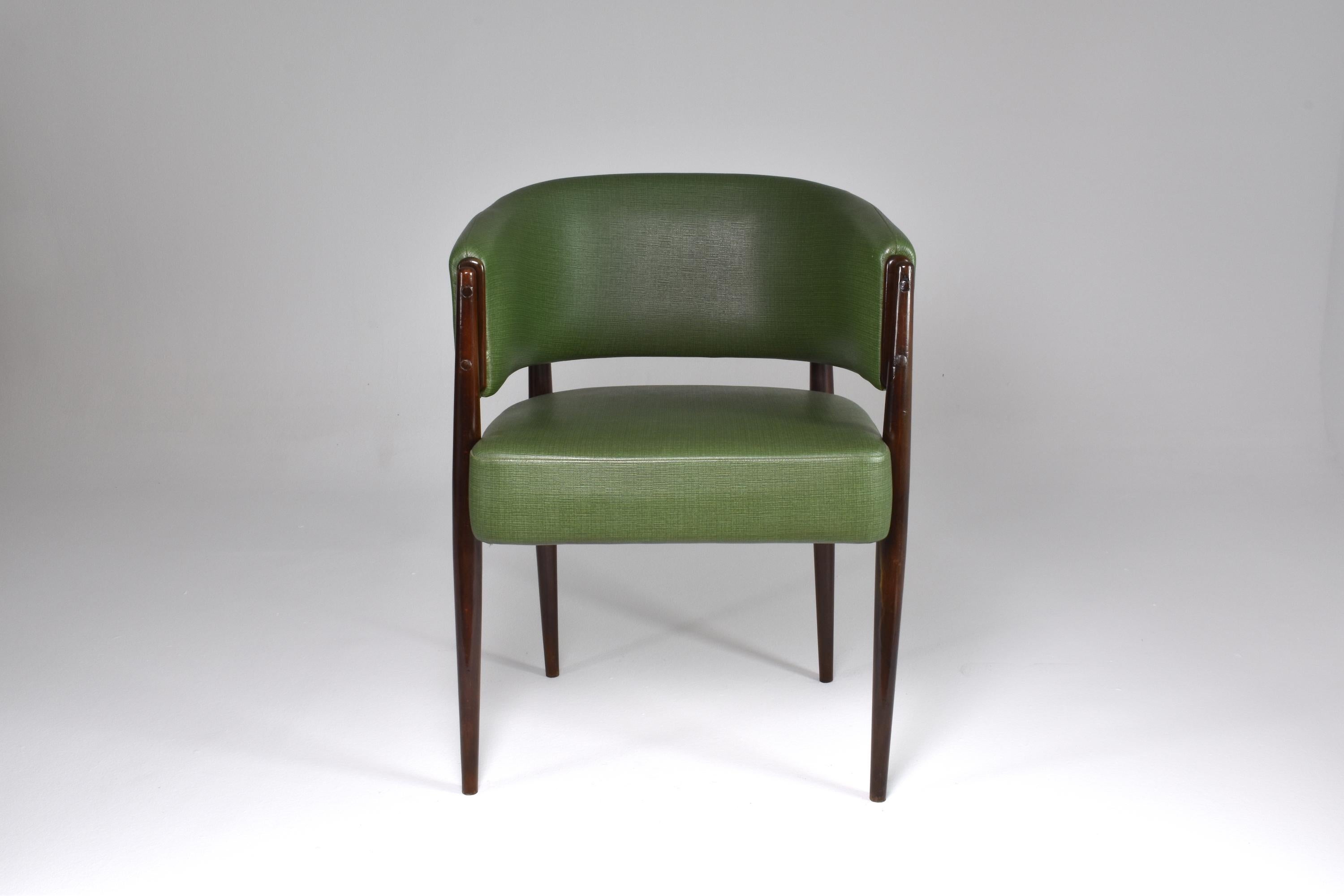 Art Deco 1950's Scandinavian Beech Chair 