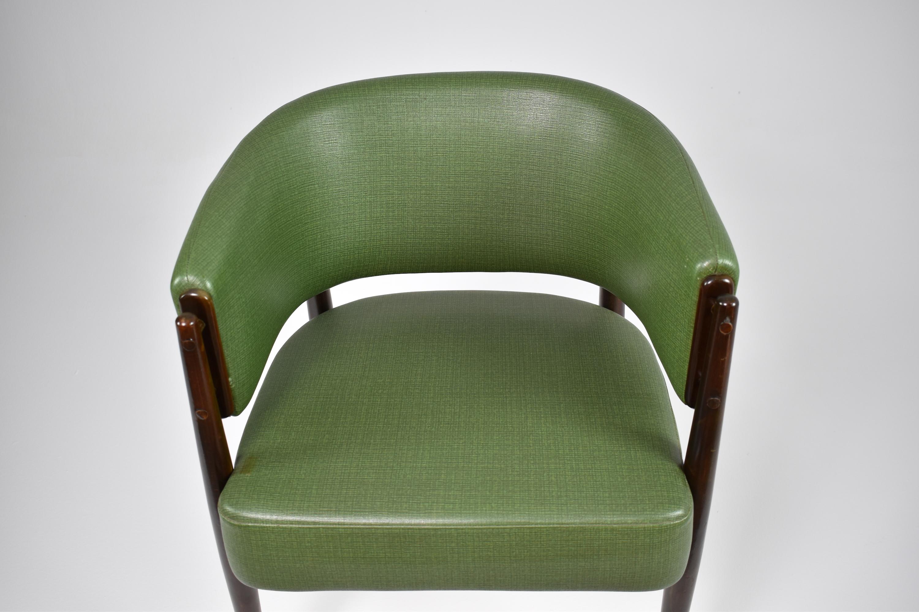 1950's Scandinavian Beech Chair  1