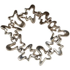 1950s Scandinavian Bracelet, "Splash, " by Henning Koppel for Georg Jensen