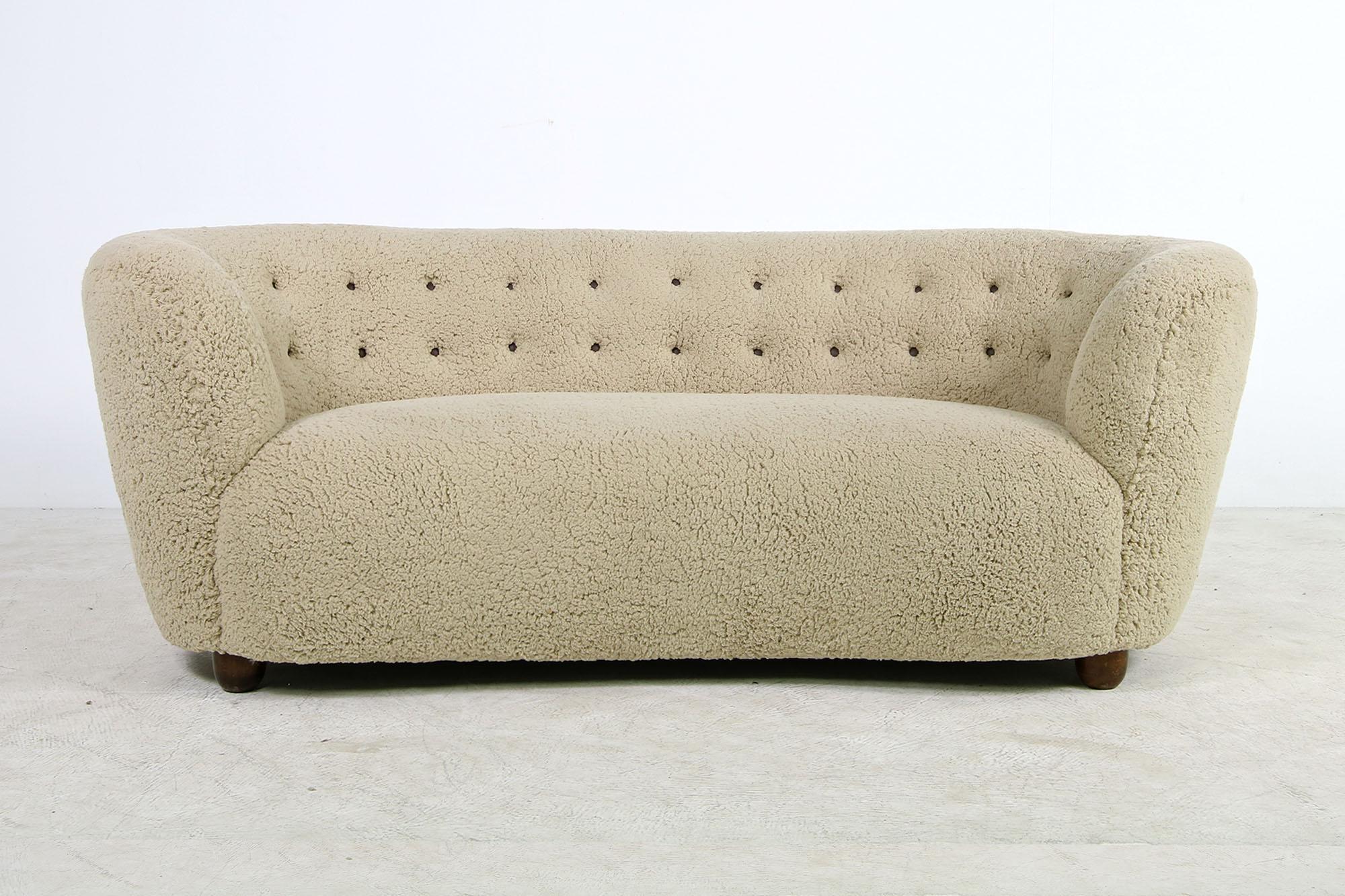 teddy fur sofa