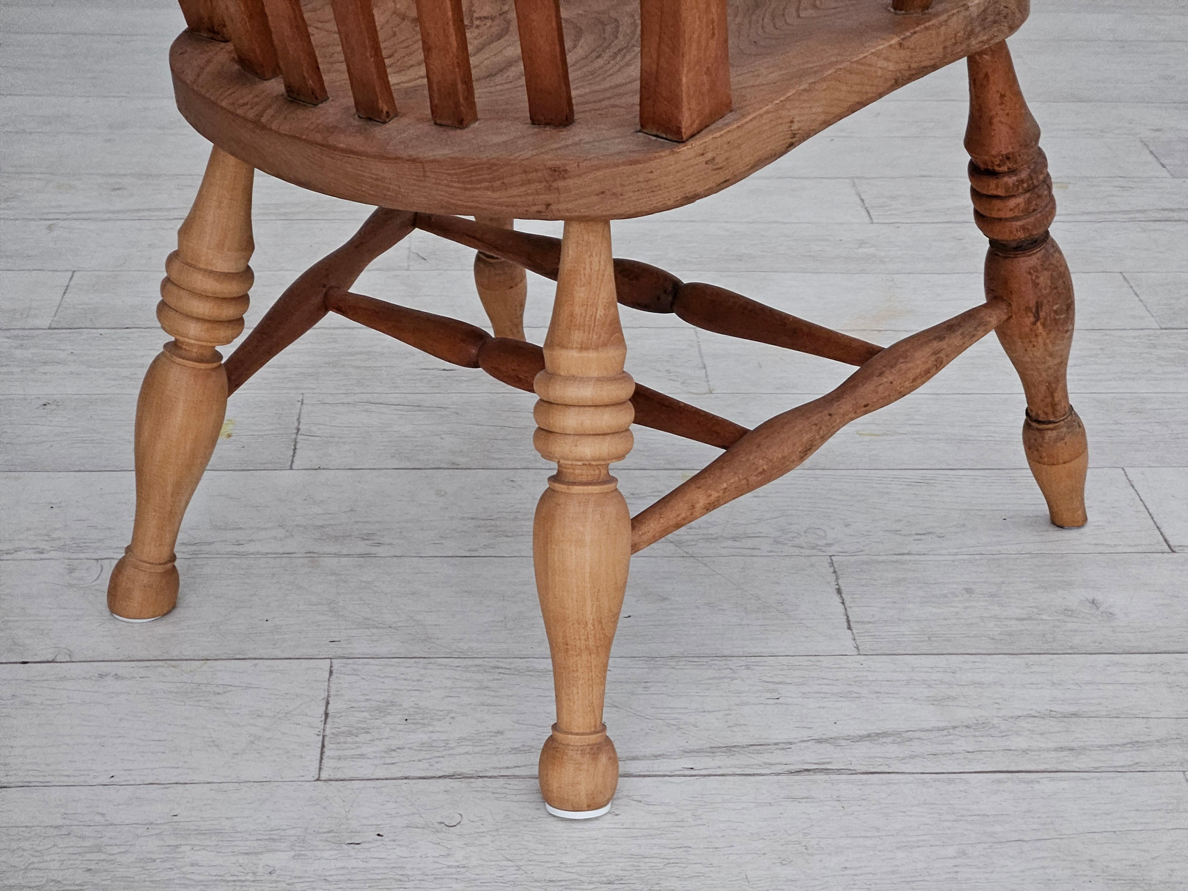 1950s, Scandinavian design, wood armchair, ash wood, oak wood. en vente 4