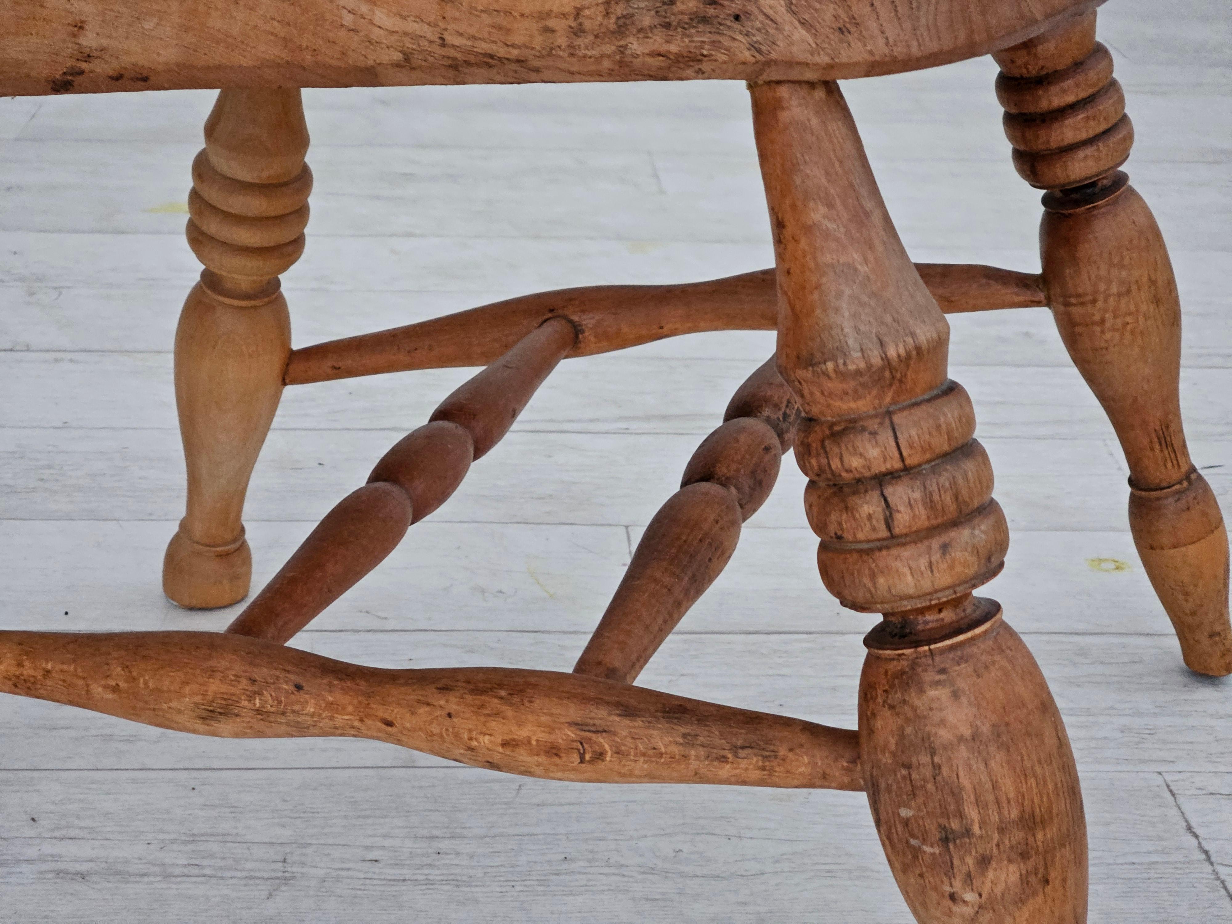 Scandinavian Modern 1950s, Scandinavian design, wood armchair, ash wood, oak wood. For Sale