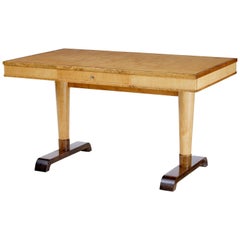 1950s Scandinavian Modern Birch Writing Table Desk