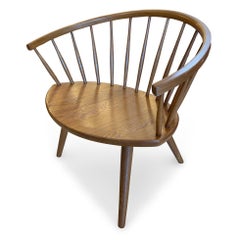 1950s Scandinavian Modern Yngve Ekstrom Oak Arka Lounge Chair, Sweden