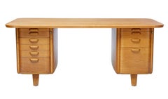 1950s Scandinavian Oak Desk by Gunnar Ericsson for Atvidaberg