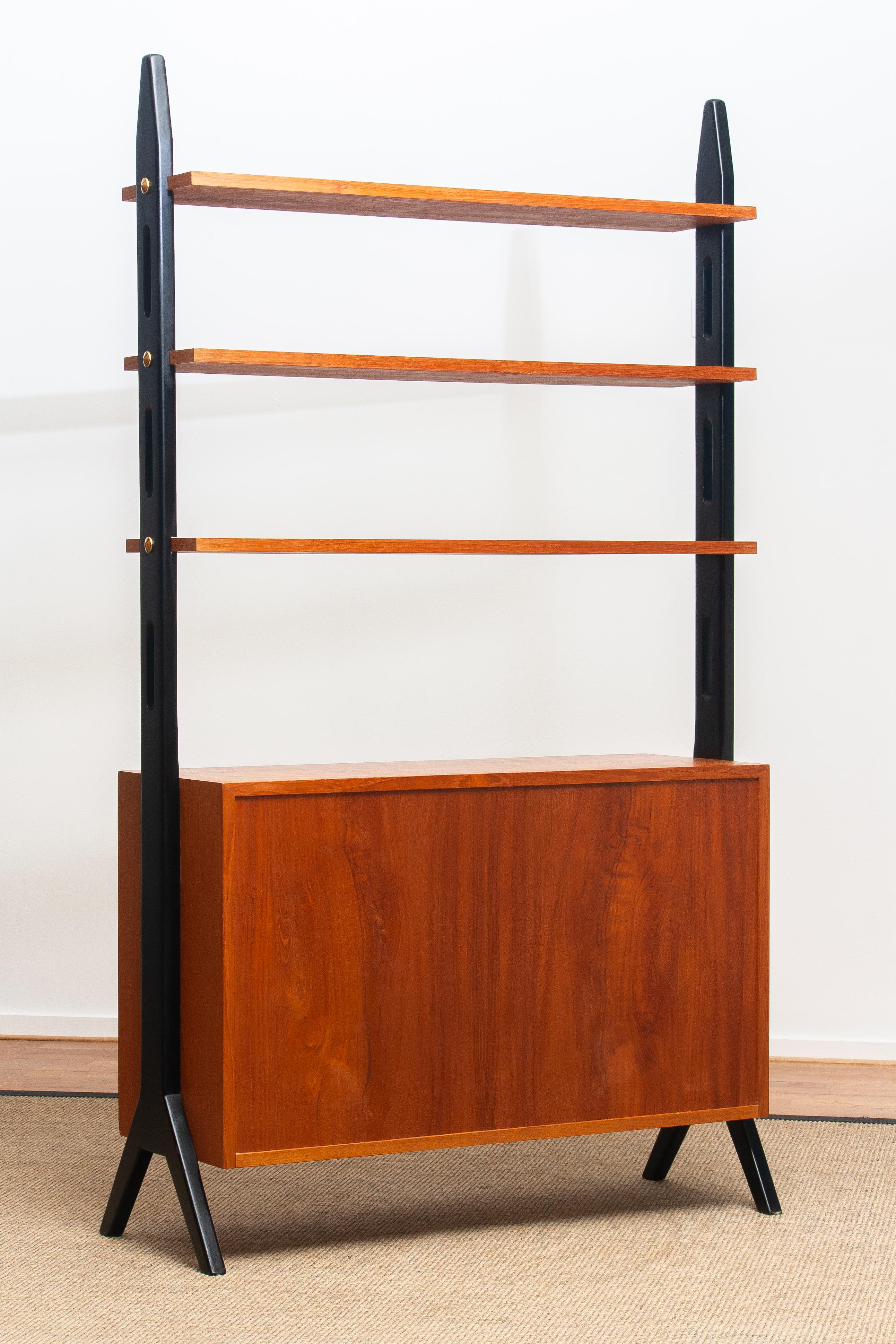 Beech 1950s, Scandinavian Shelf’s / Bookcase / Room Divider in Teak, Made in Sweden