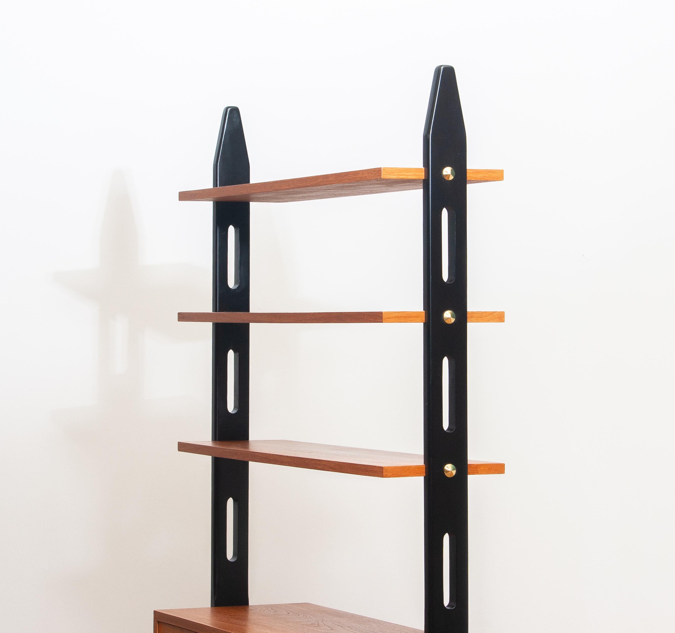 1950s, Scandinavian Shelfs / Bookcase / Room Divider in Teak Made in Sweden 2