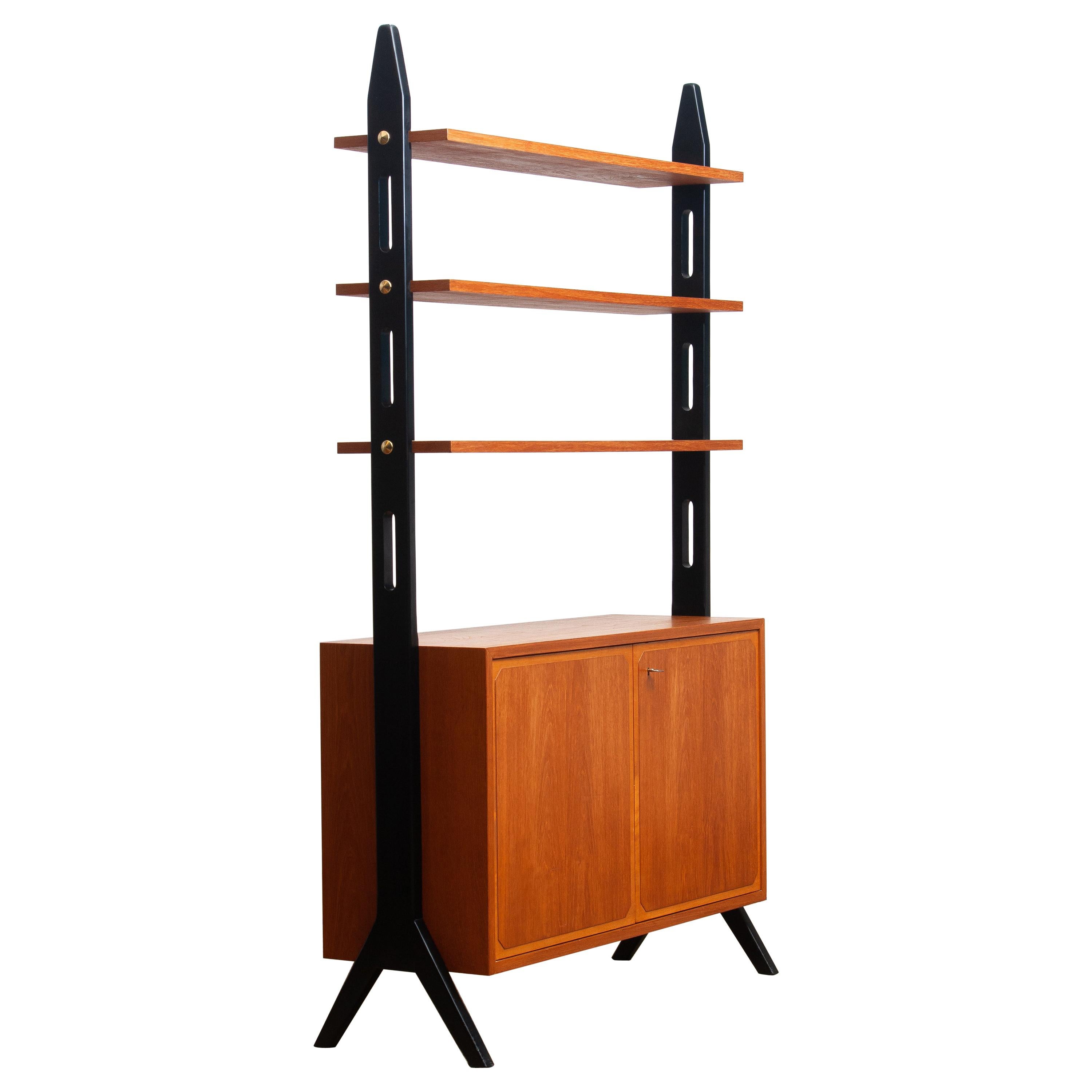 1950s, Scandinavian Shelfs / Bookcase / Room Divider in Teak Made in Sweden