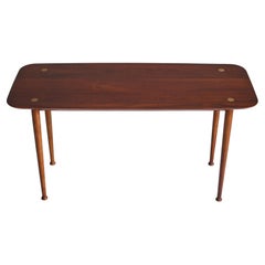 1950s Scandinavian Side Table by Danish Cabinetmaker in Teakwood and Beech