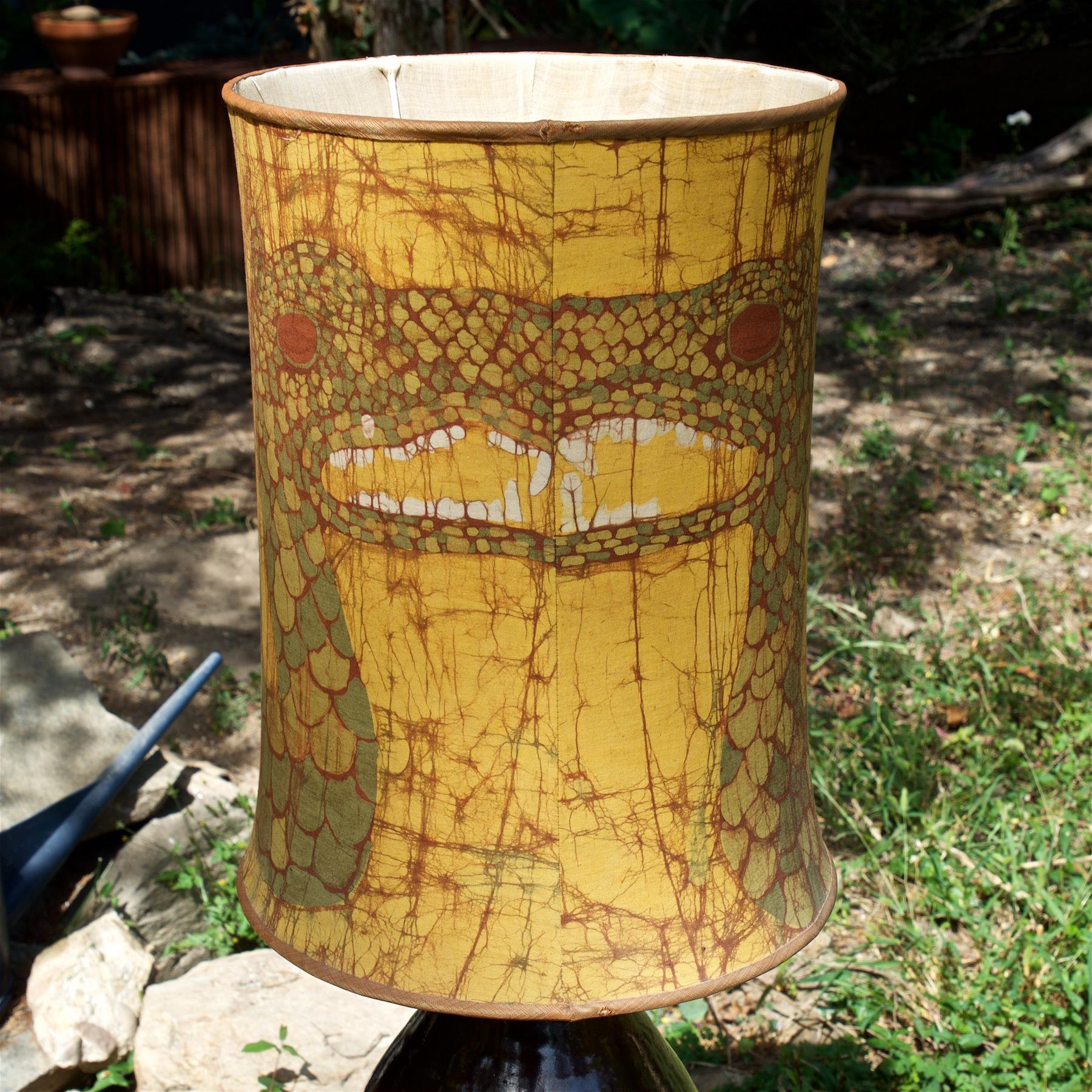 1950s Scandinavian Stoneware Teak Table Lamp Dragon Shade Midcentury Pukeberg In Good Condition In Hyattsville, MD