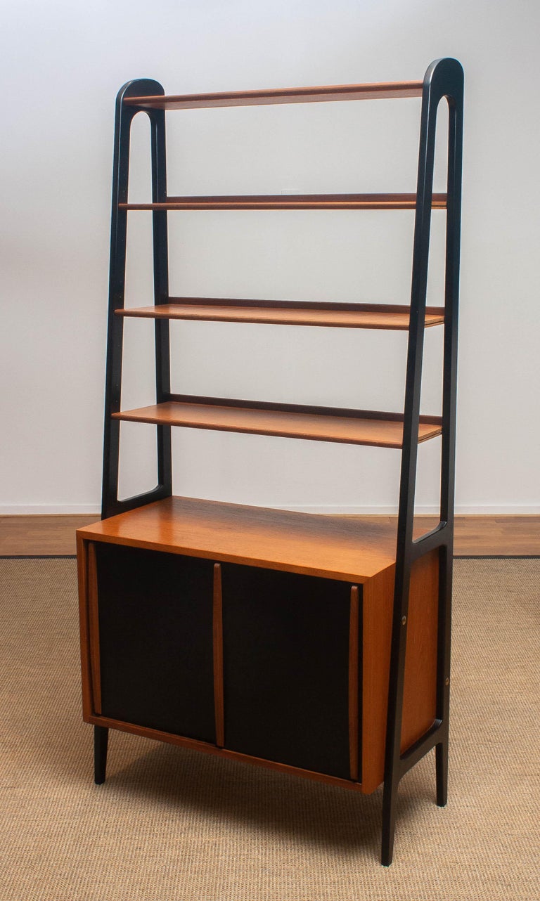 1950s, Scandinavian Teak Bookcase Shelves Room Divider ...