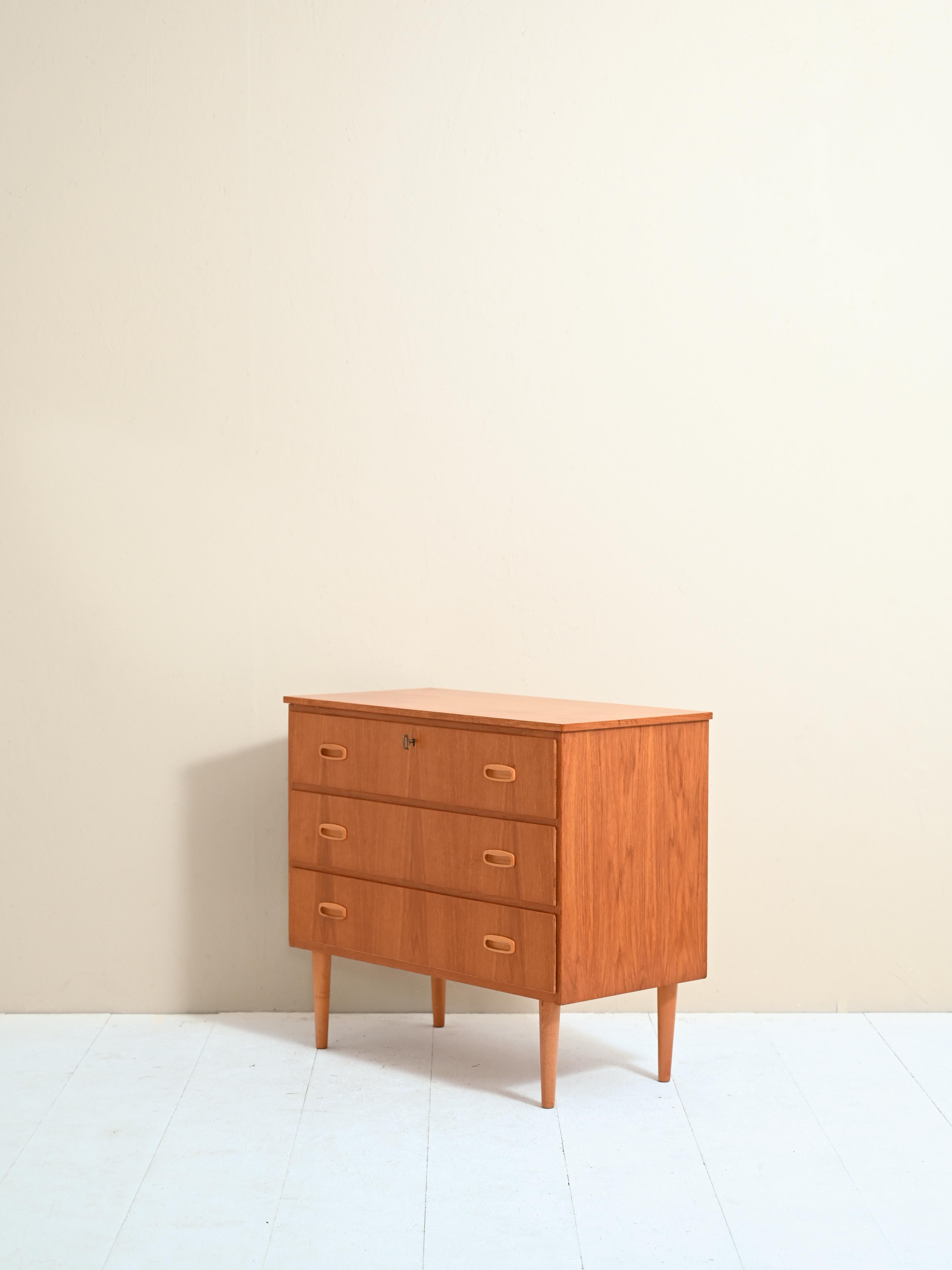 1950s Scandinavian Teak Chest of Drawers 1