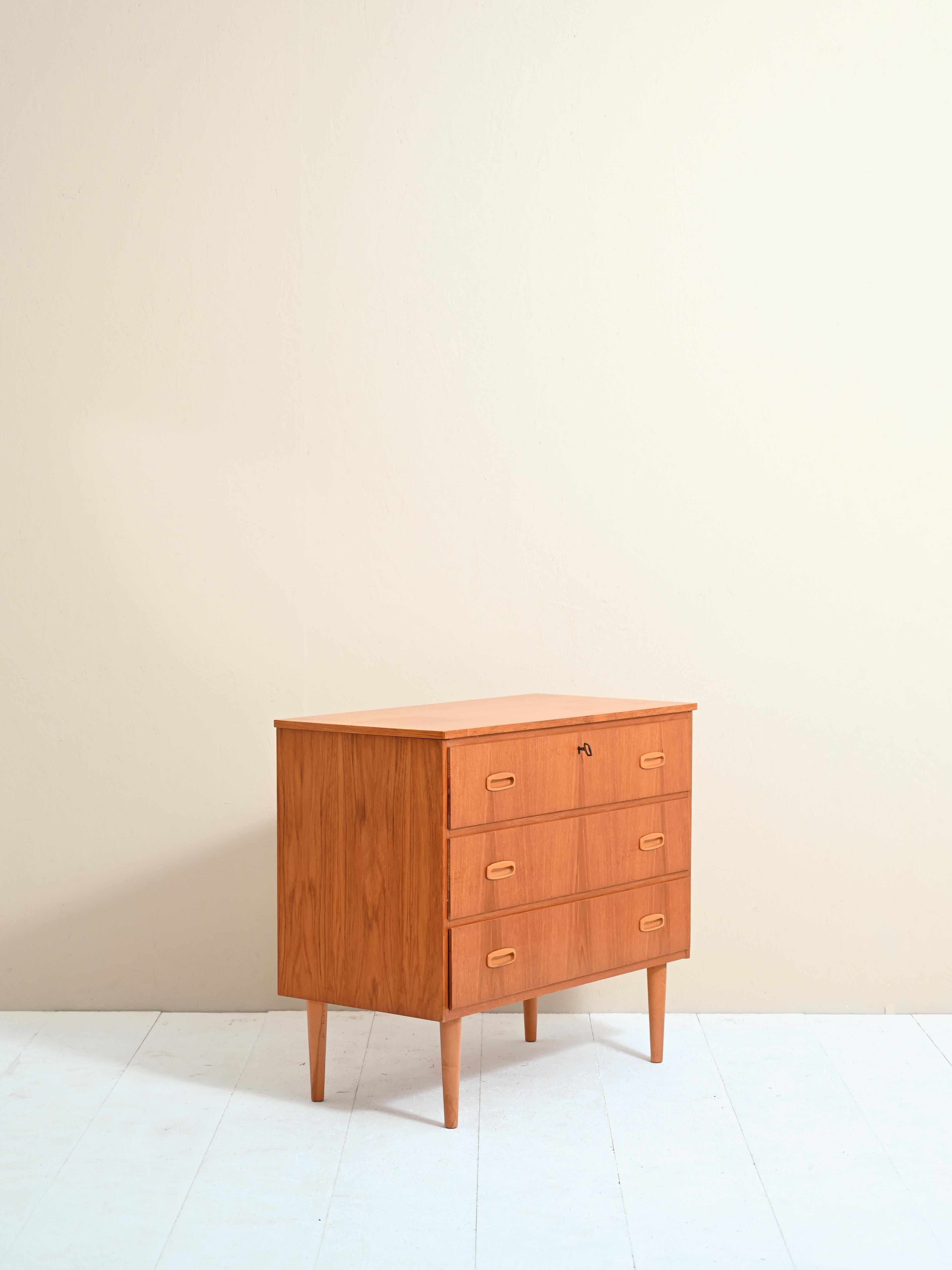 1950s Scandinavian Teak Chest of Drawers 2