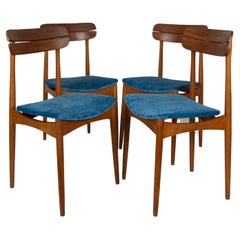 1950s vintage velvet dining Chairs