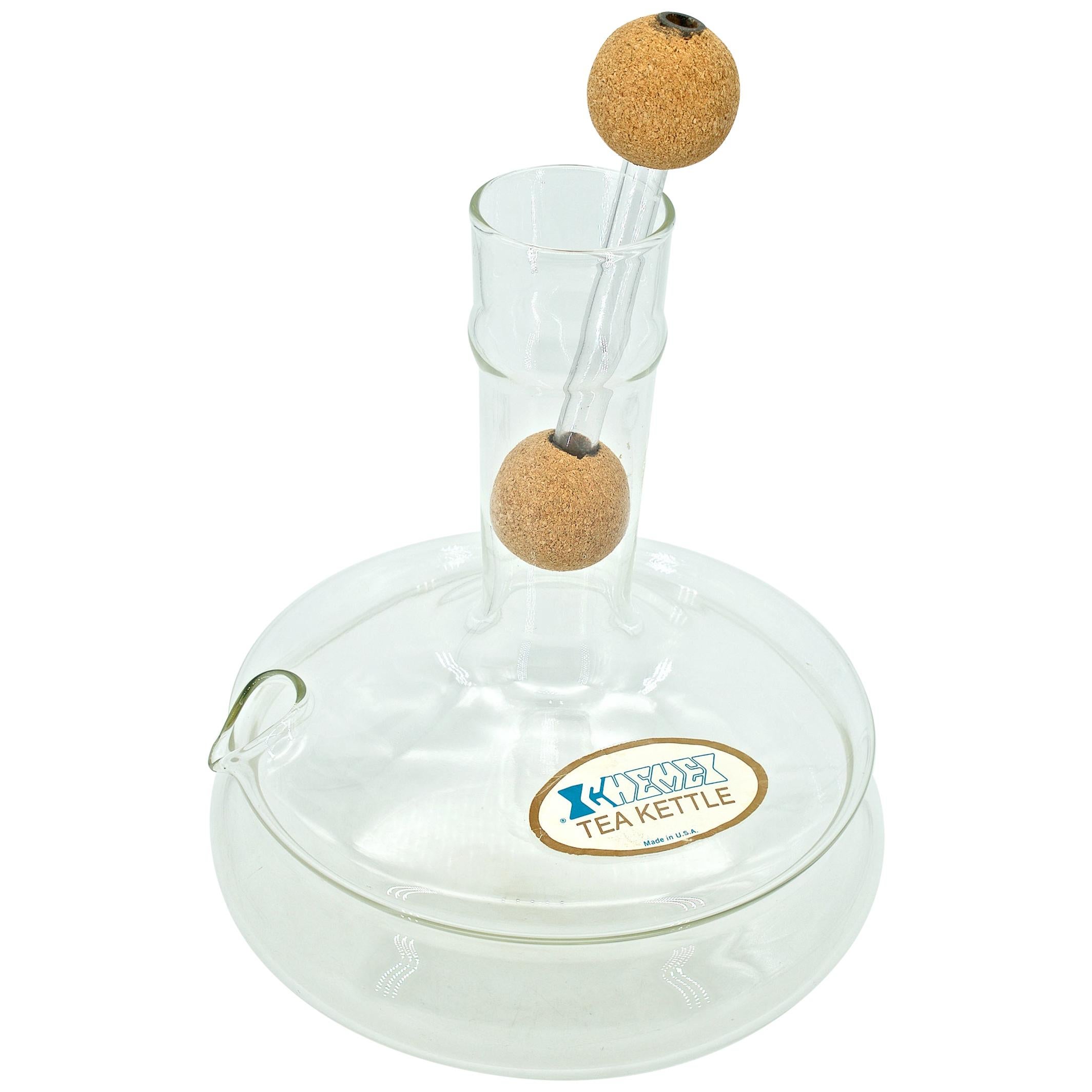 1950s Schlumbohm Fahrenheitor Hervidor de vidrio Ciencia Cocina Decantador Moma Vino en venta