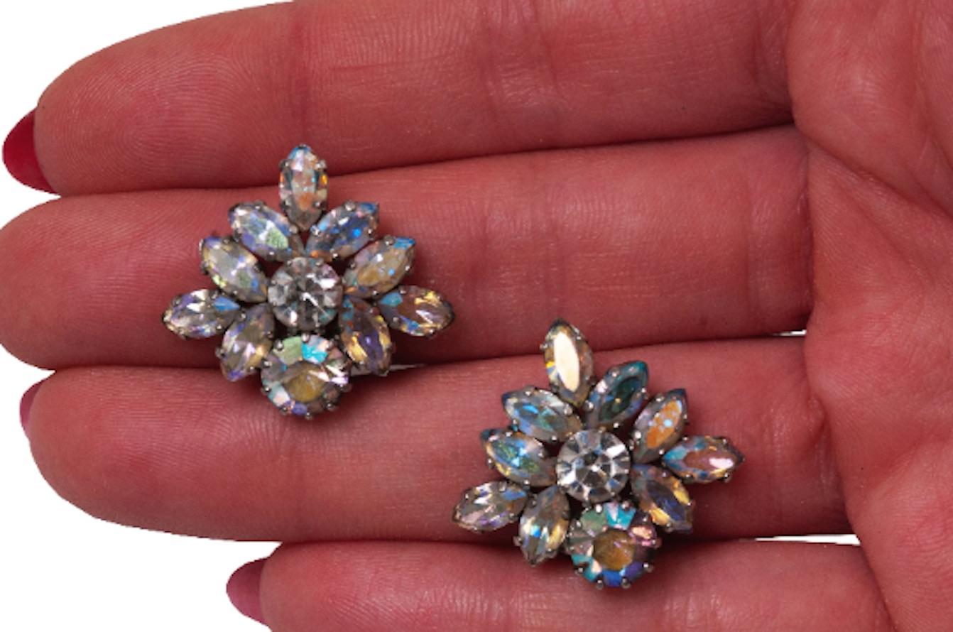 vintage austrian crystal earrings