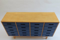 1950s School Chest of Drawers by James Leonard for Esavian Blue
