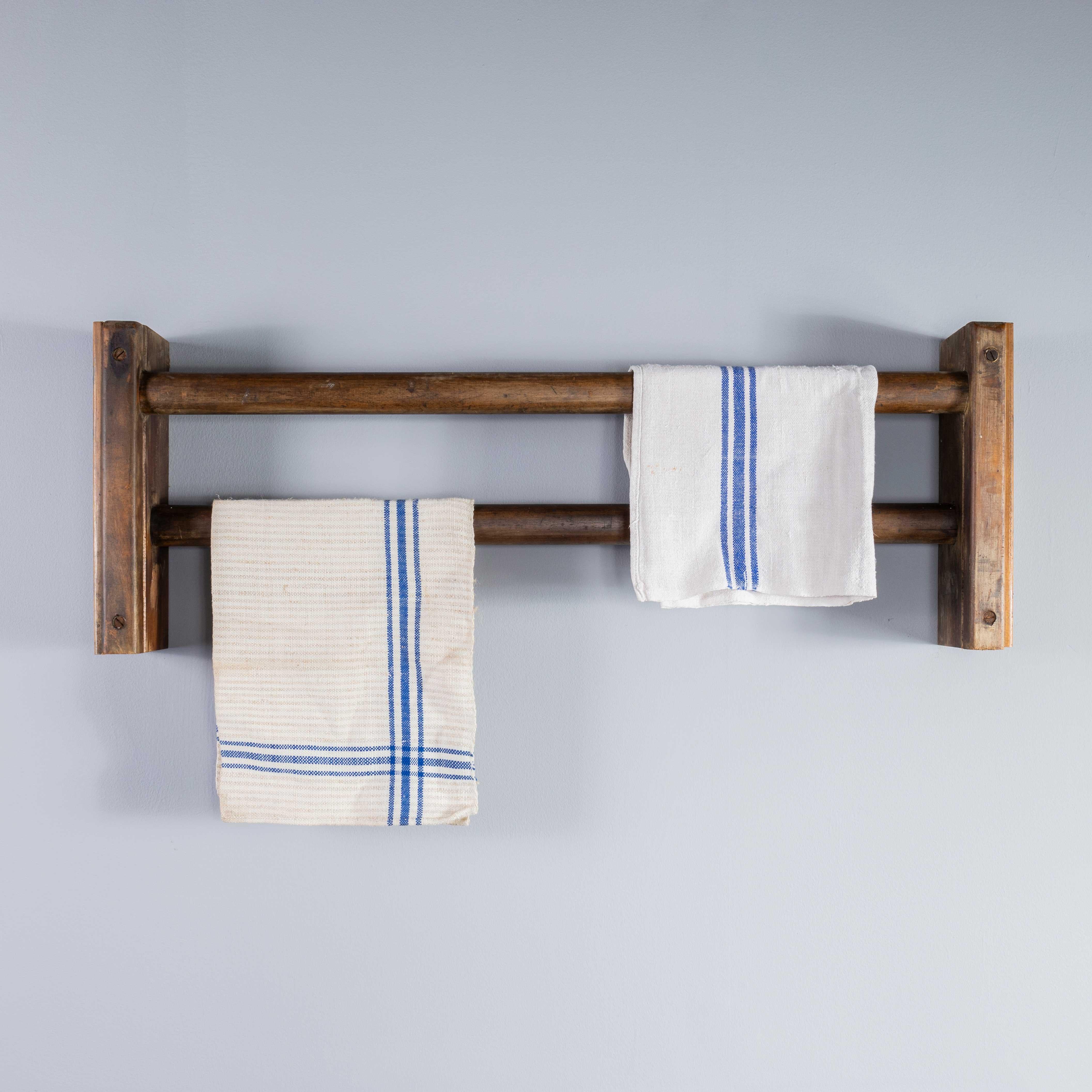 Pine 1950's School Gym Bar Rails - Towel Rails