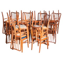 Silla de Comedor Tapizada con Respaldo Scoop Años 50 Por Ton - Buena Cantidad Disponible