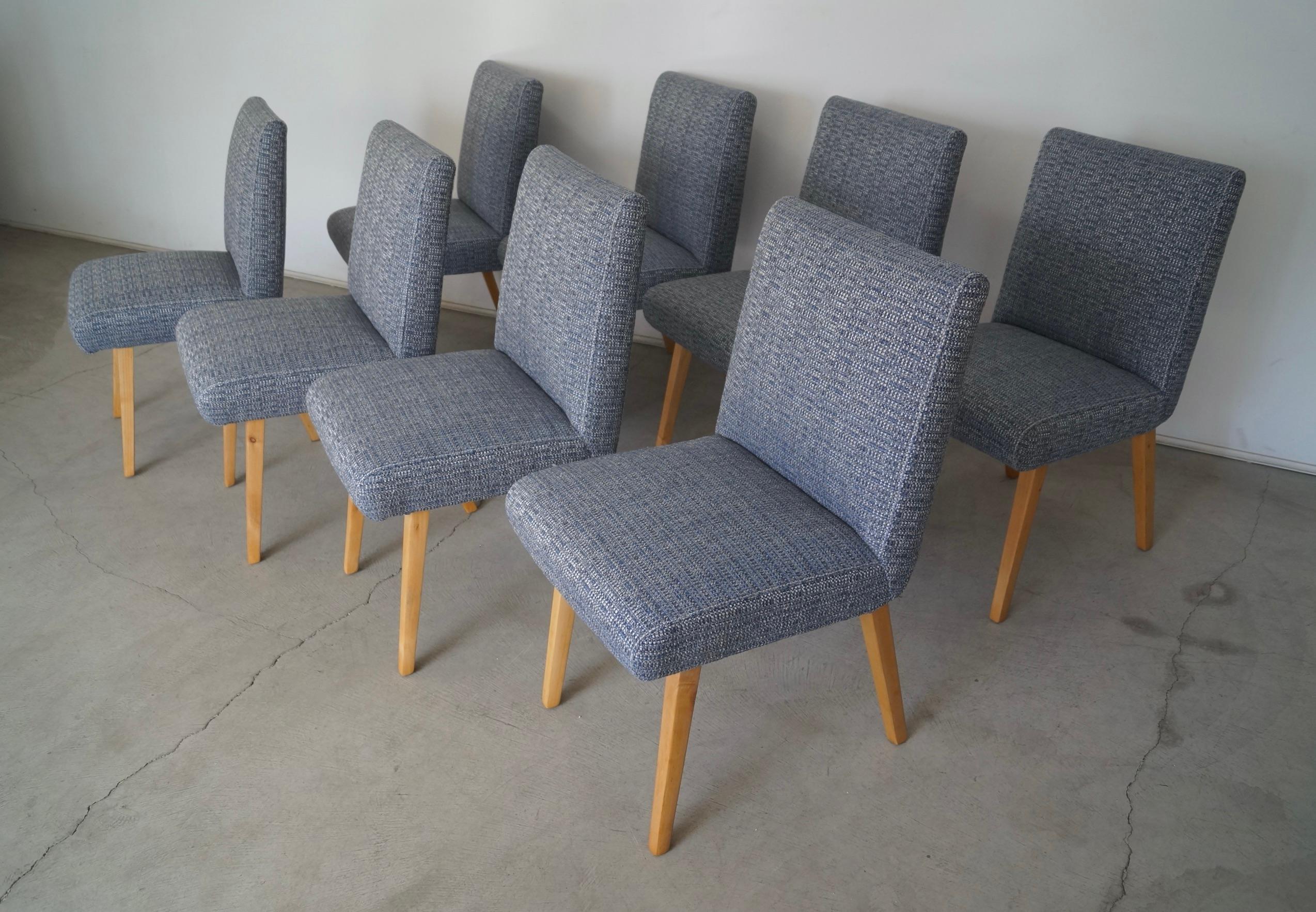 1950's Scoop Dining Chairs Restored, Set of 8 2