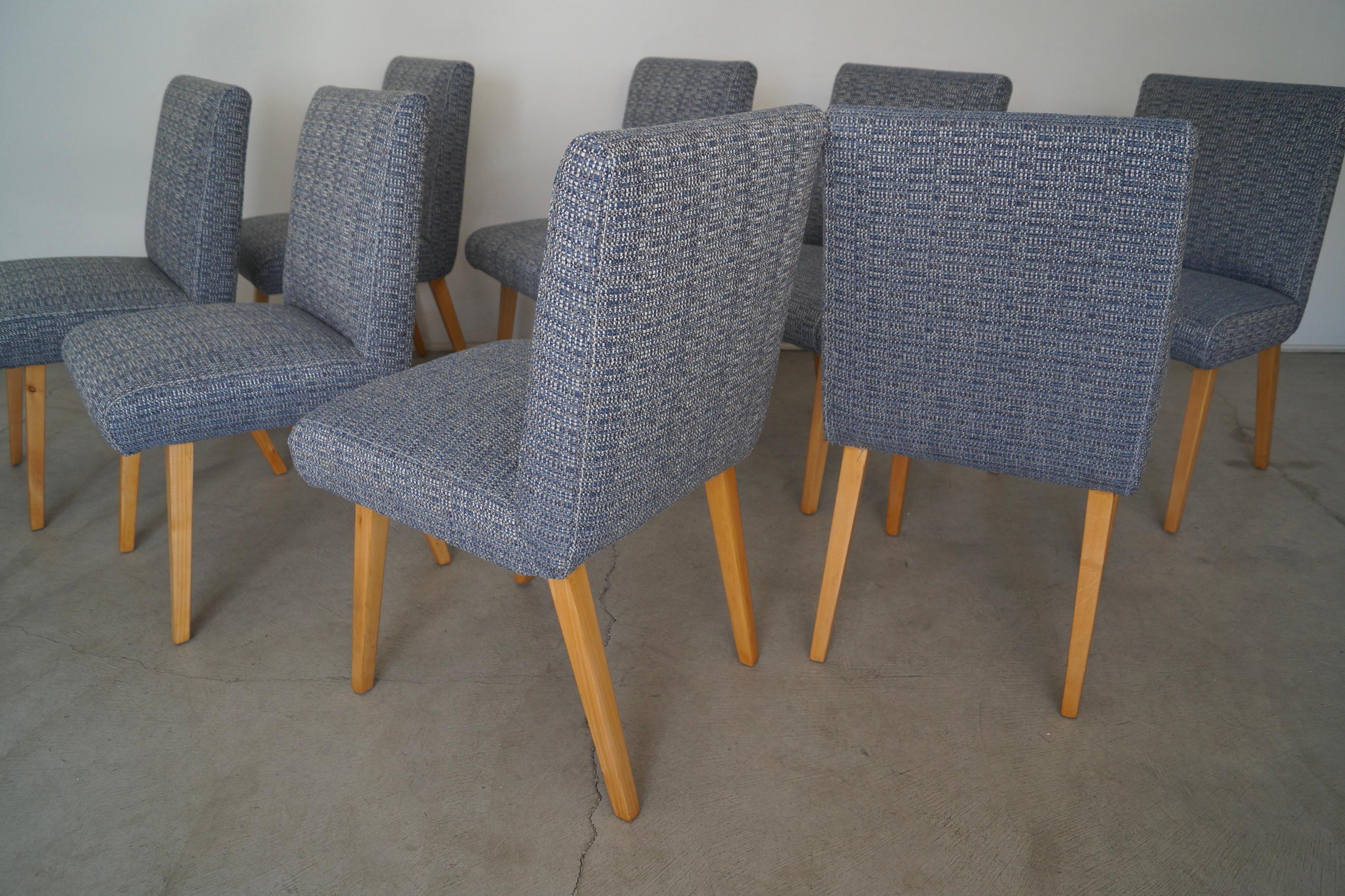 1950's Scoop Dining Chairs Restored, Set of 8 5