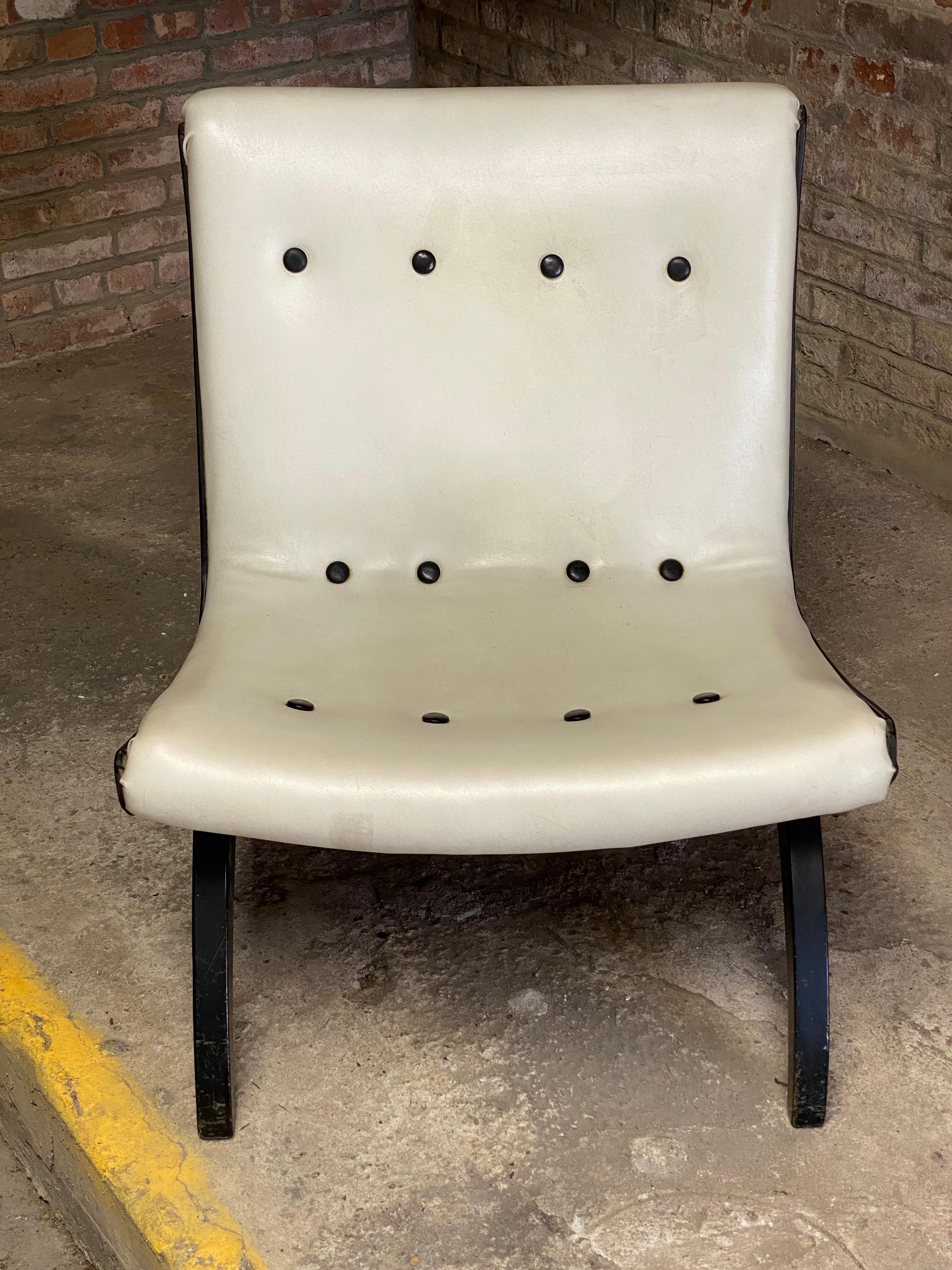 Mid-Century Modern 1950s Scoop Lounge Chair