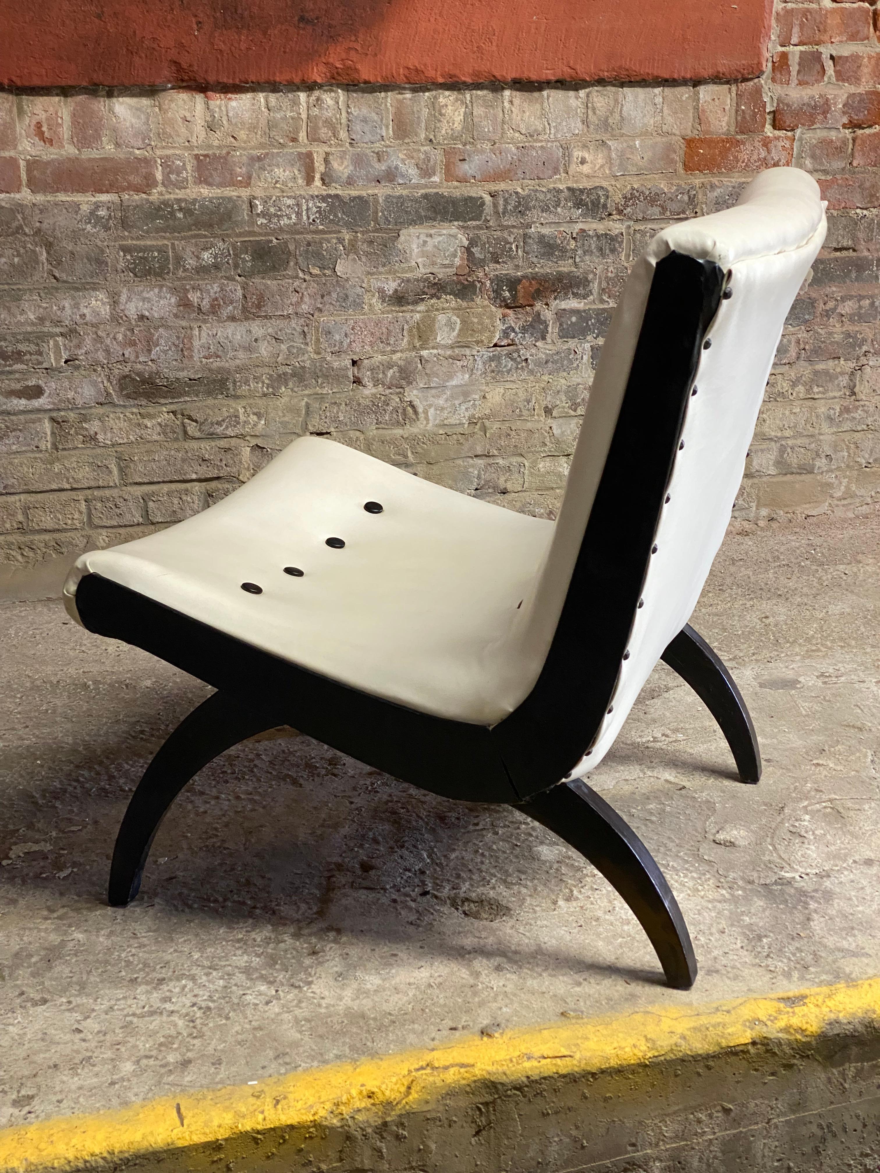 American 1950s Scoop Lounge Chair