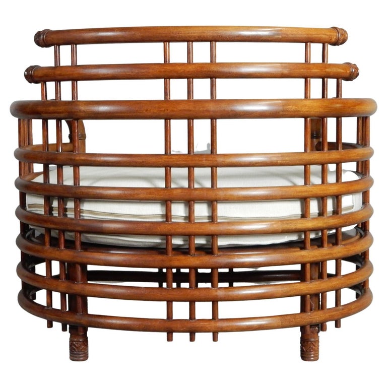 1950's, Sculpted Bentwood Teak Birdcage Lounge Chairs at 1stDibs