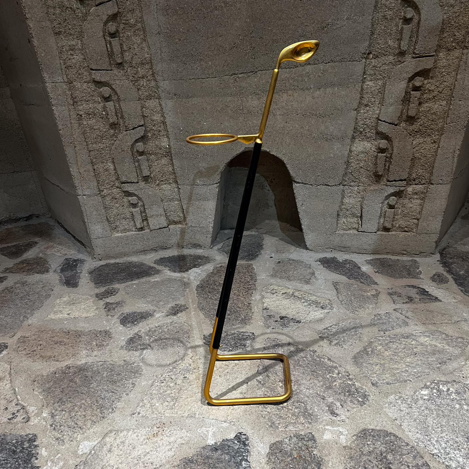Italian 1950s Sculptural Brass Umbrella Holder Style Ico Parisi Italy For Sale