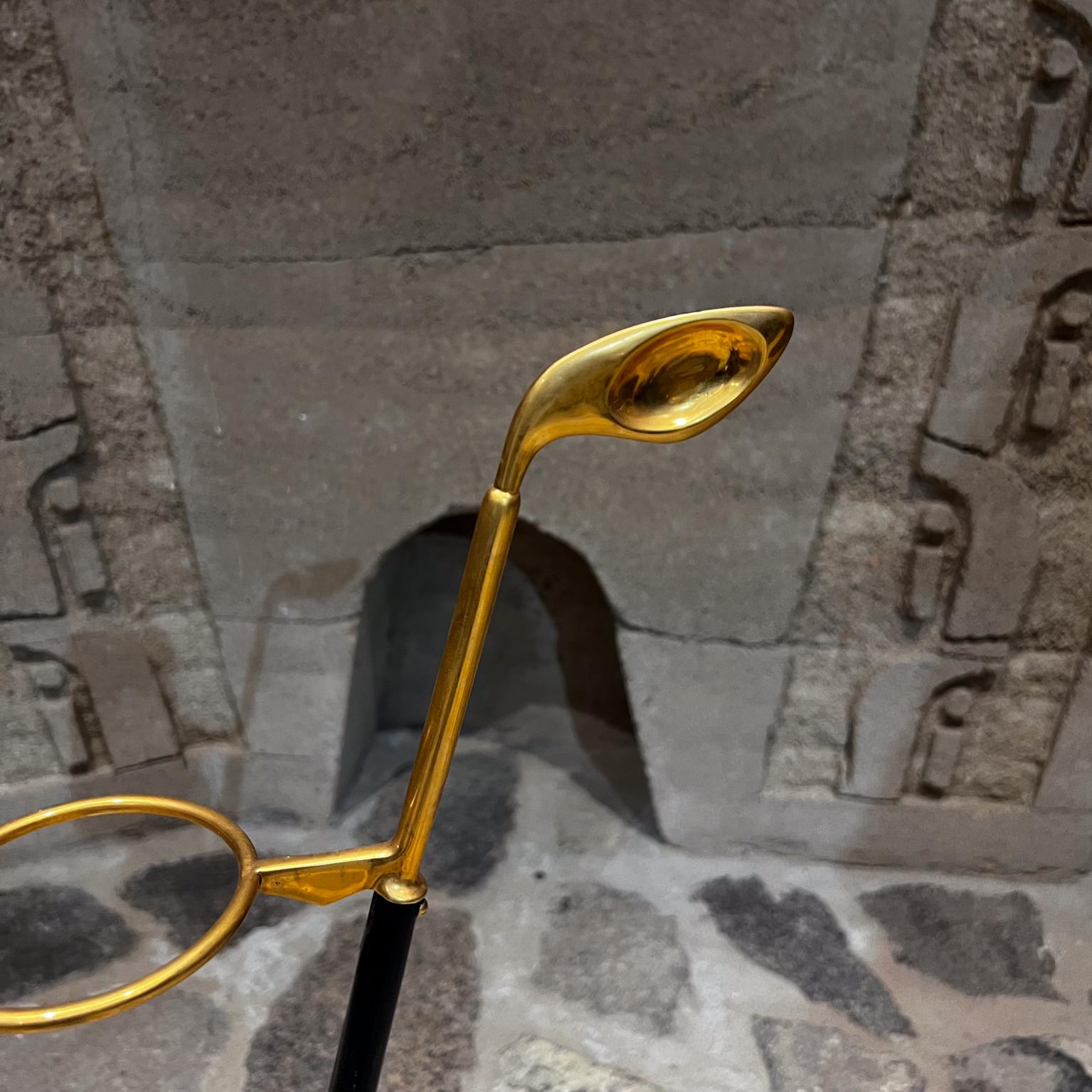 Poli Porte-parapluie sculptural en laiton des années 1950 Style Ico Parisi Italie en vente
