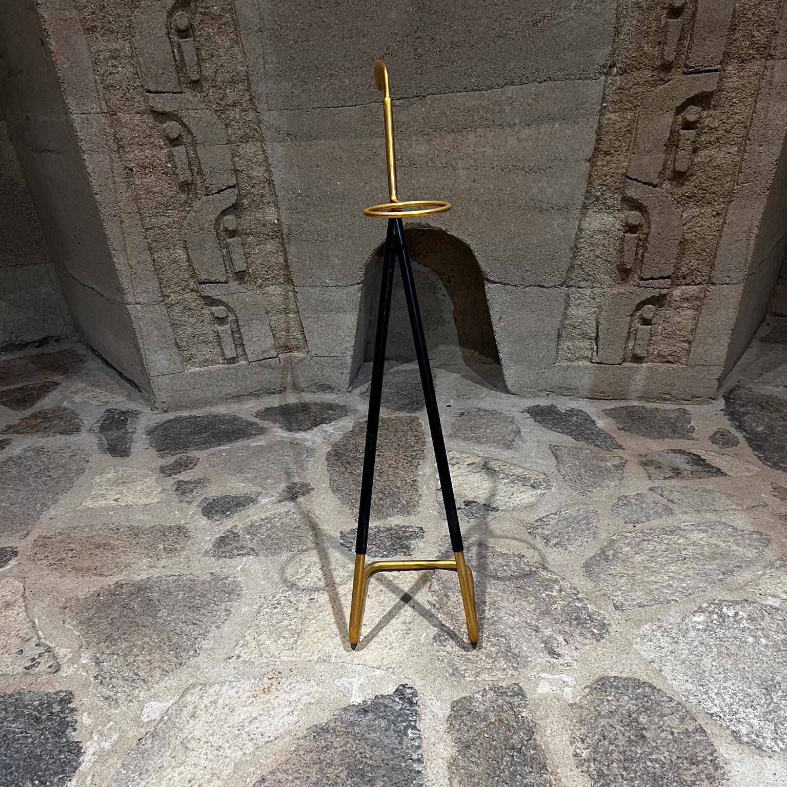 Metal 1950s Sculptural Brass Umbrella Holder Style Ico Parisi Italy For Sale